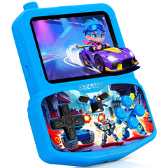 VOLGUARD II handheld console front view, compact and kid-friendly for travel.
