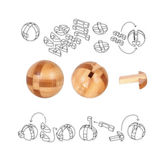 VolksRose travel-friendly brain teaser set fits in pocket for on-the-go focus