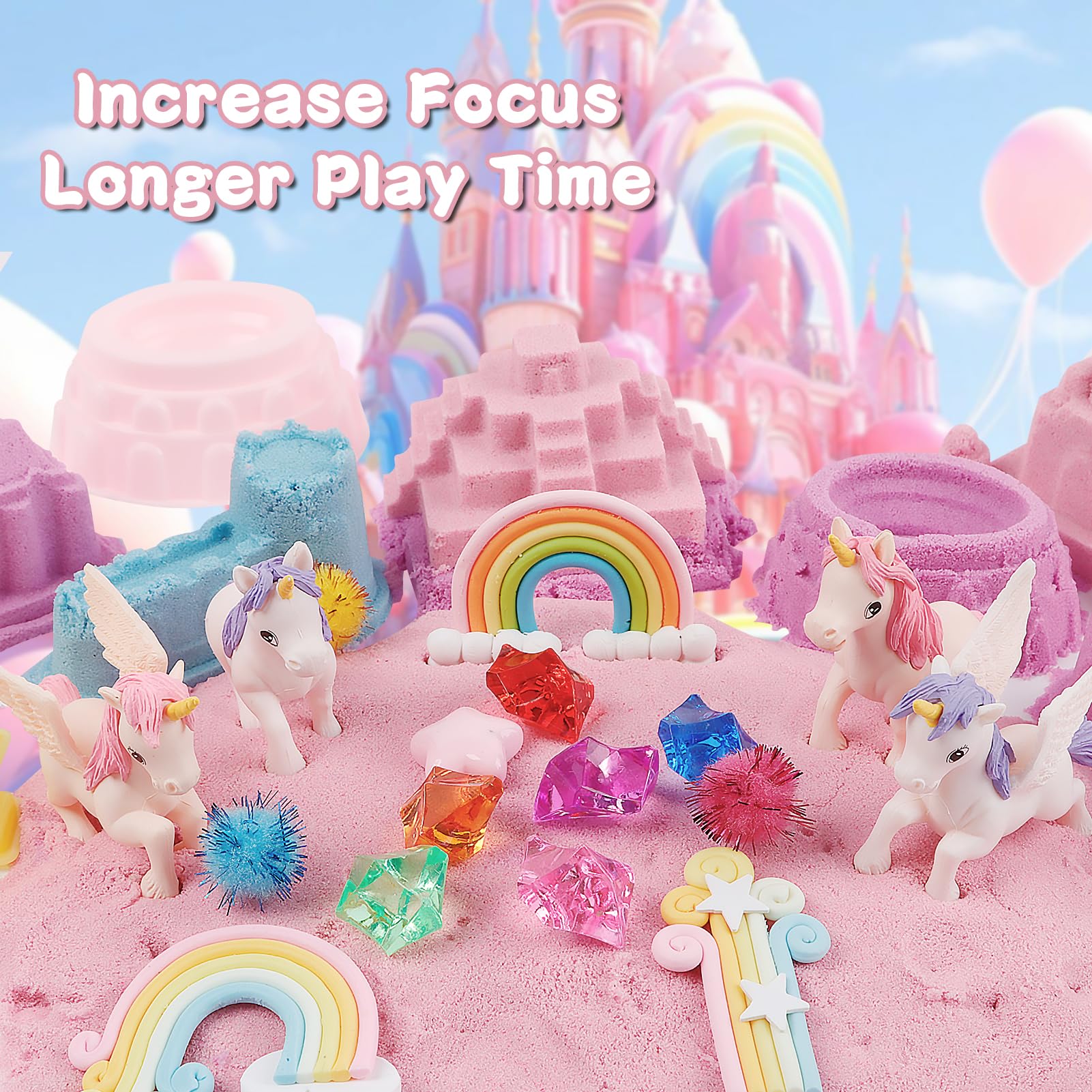 Volmop Unicorn Sensory Bin digging tools support fine motor skill practice
