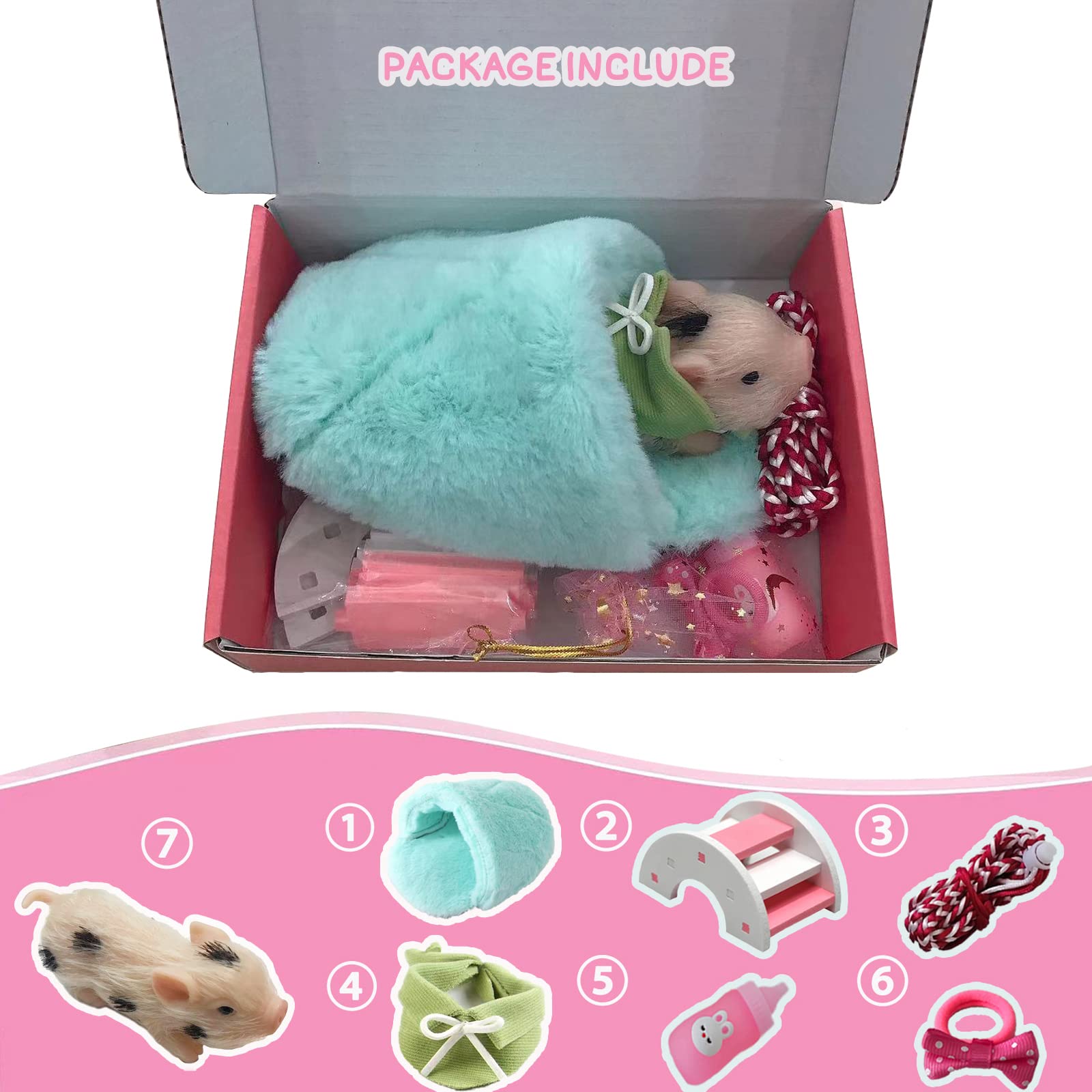 VOLOBE Ella scarf and bed offer cozy display and pretend care.