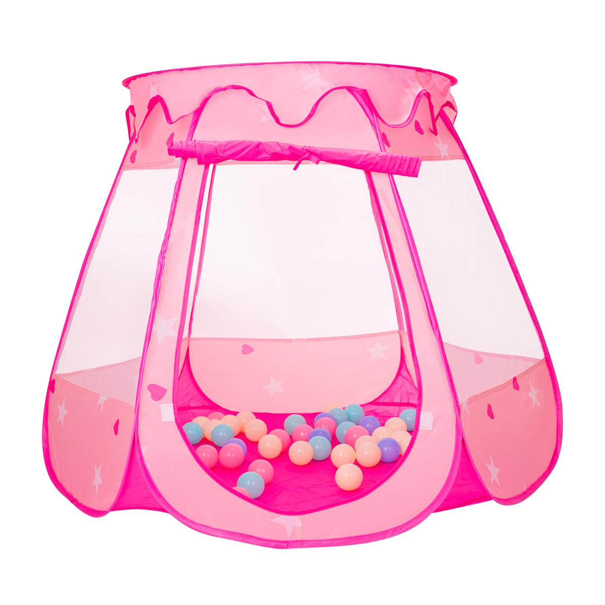 Volscity pop up princess tent with ball pit for dreamy indoor play.