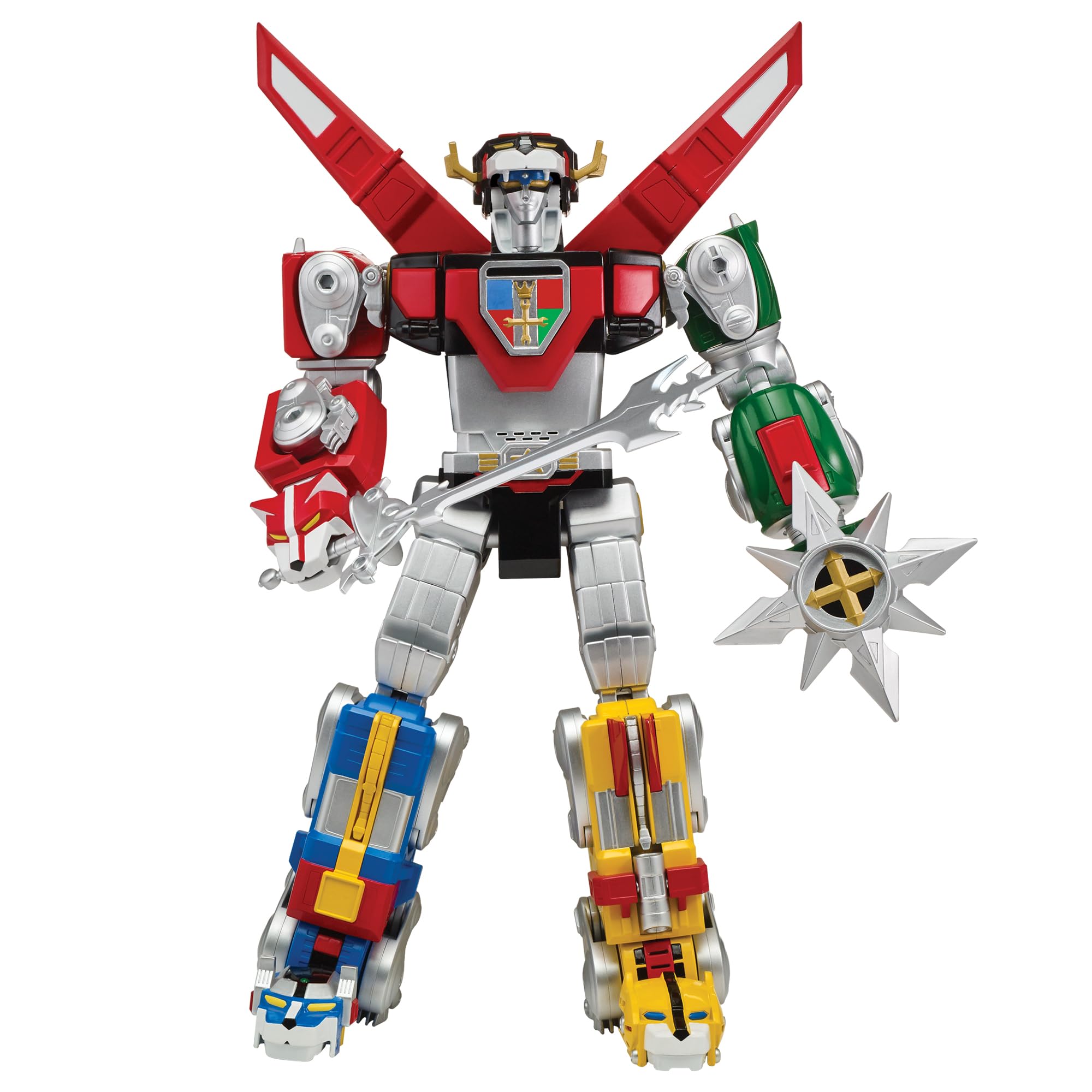 Voltron 1984 red lion with firepower weapon for dynamic play.