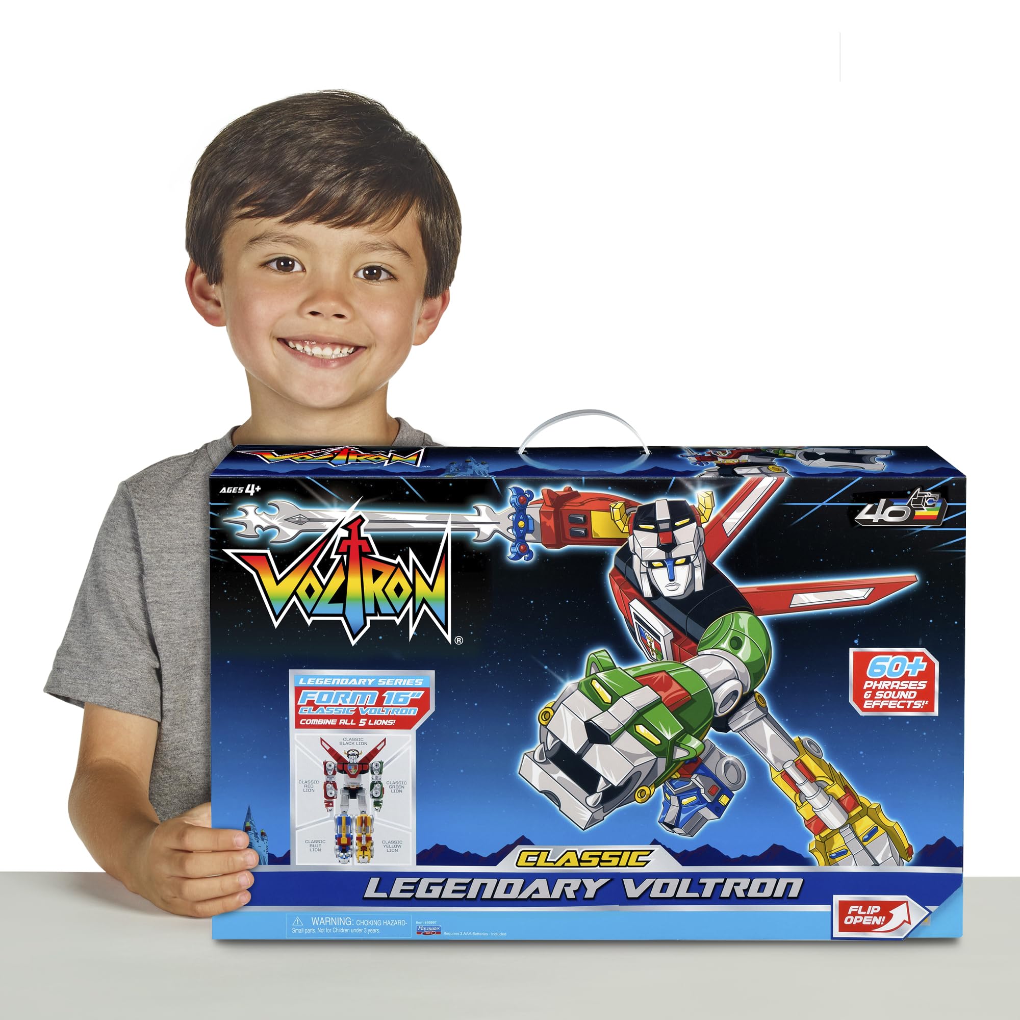 Voltron 1984 16-inch Voltron formation for display and play.