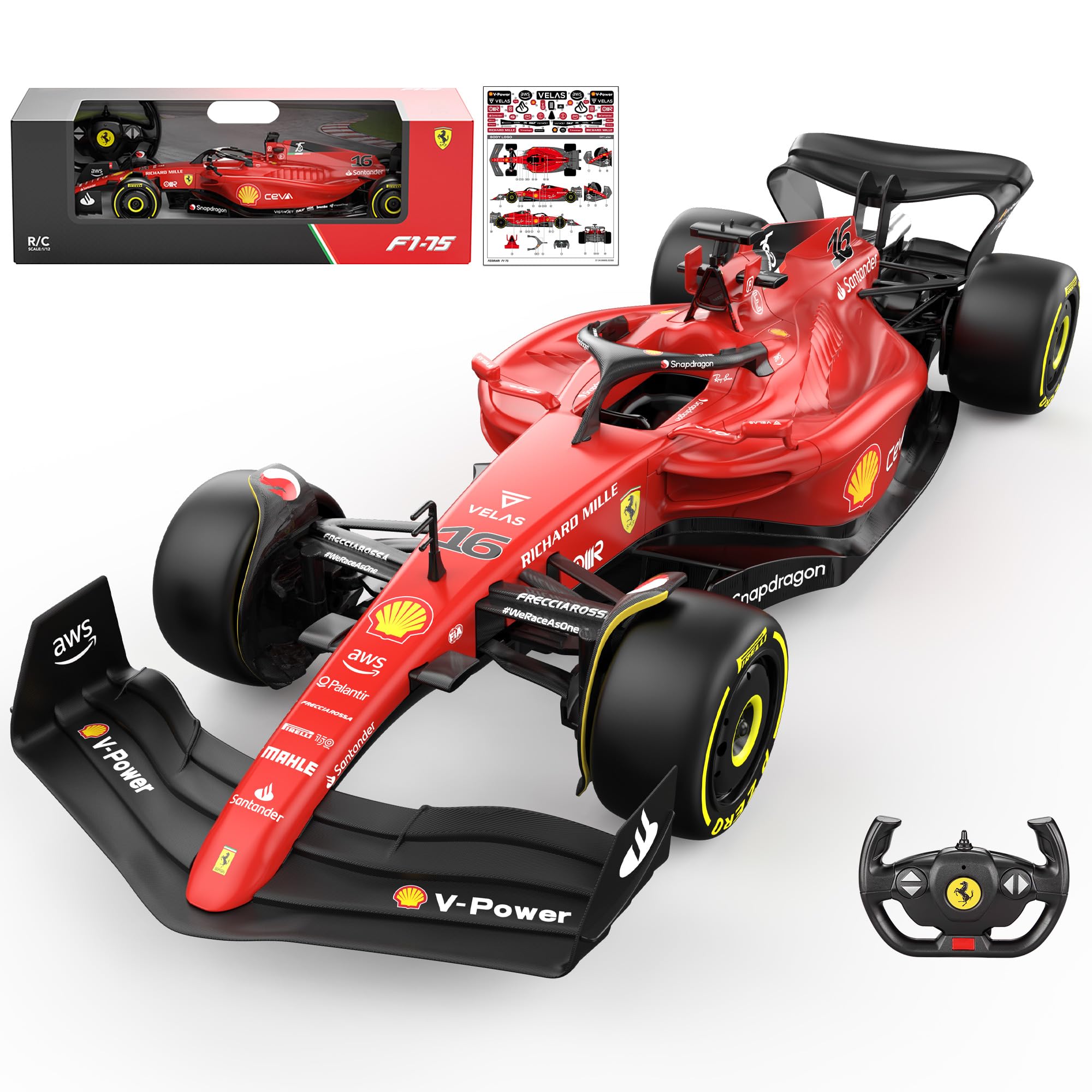 Voltz Toys Ferrari F1 75 body detail highlighting sleek realism