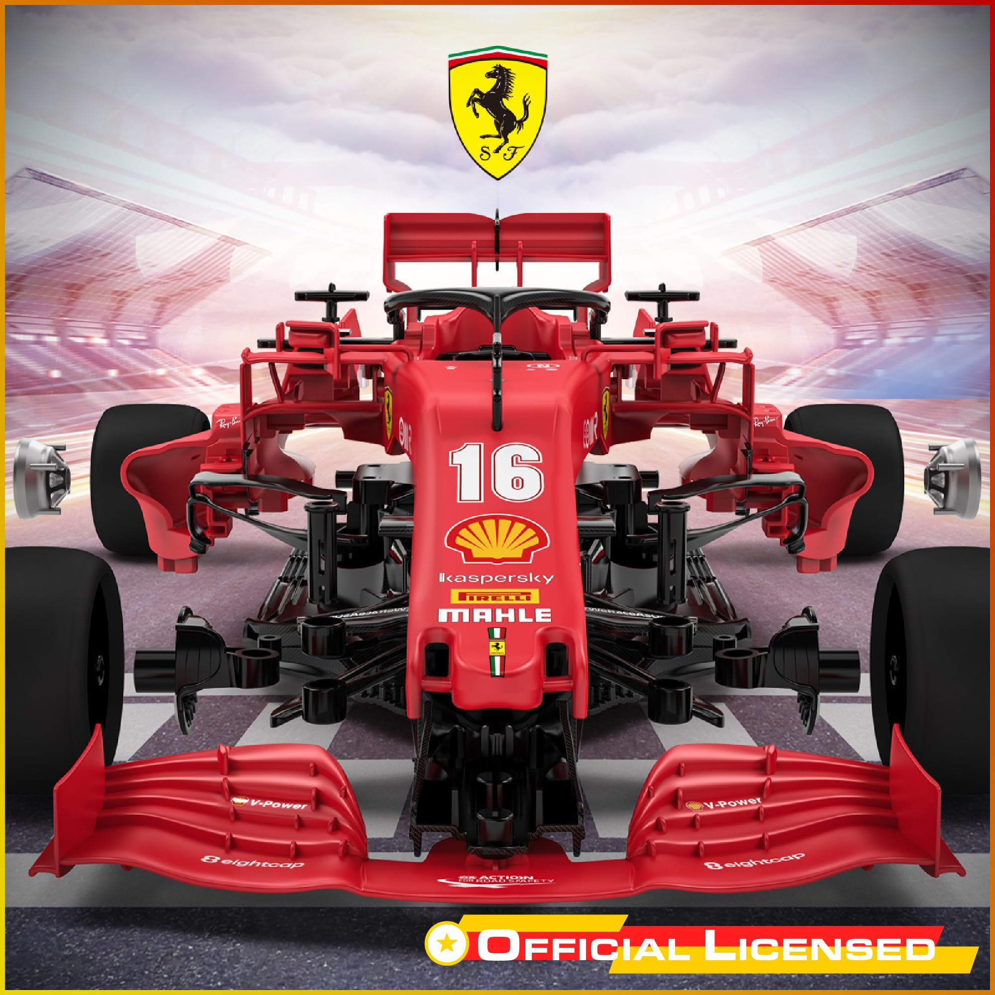 Voltz Toys Ferrari F1 SF1000 in-action shot demonstrating speed and precision