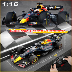 RB19 authentic exterior with working headlights for realism.