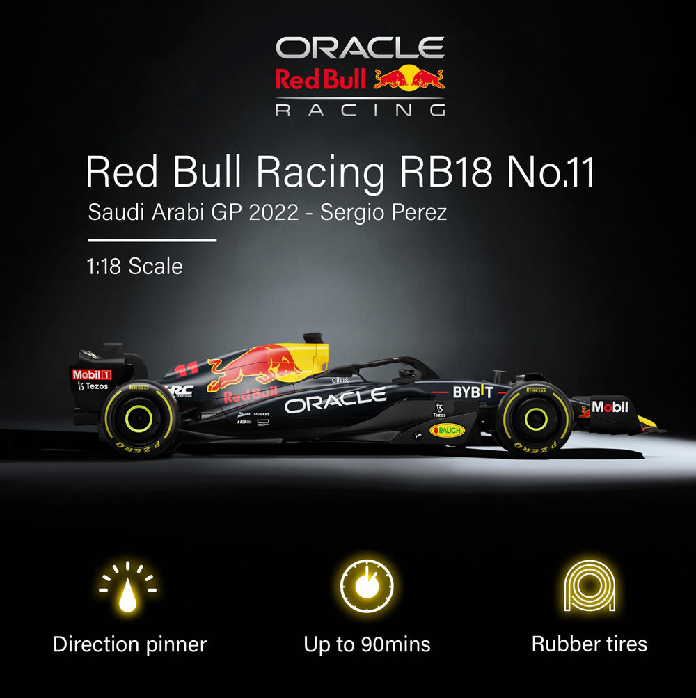 Voltz Toys RB18 side view highlights detailed scale design and livery.