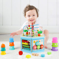Vomocent smooth polished wood and safe finishes emphasize child-friendly design.