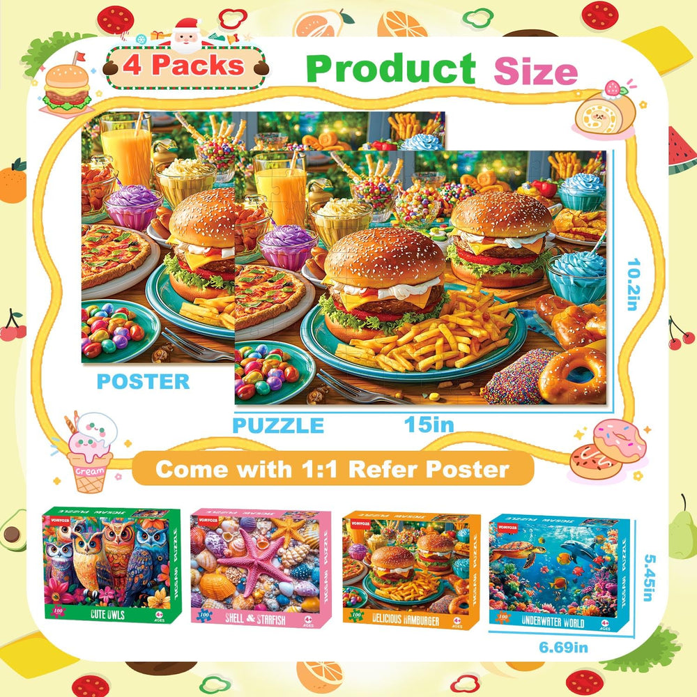 VOMYOZB Starfish 100-piece puzzle with ocean imagery for sequencing.