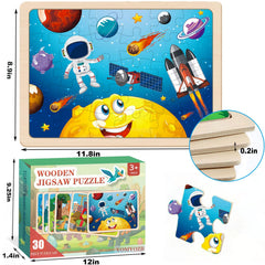 VOMYOZB wooden construction vehicle puzzle encourages planning and sequencing