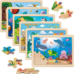 VOMYOZB wooden undersea puzzle promotes spatial reasoning during play
