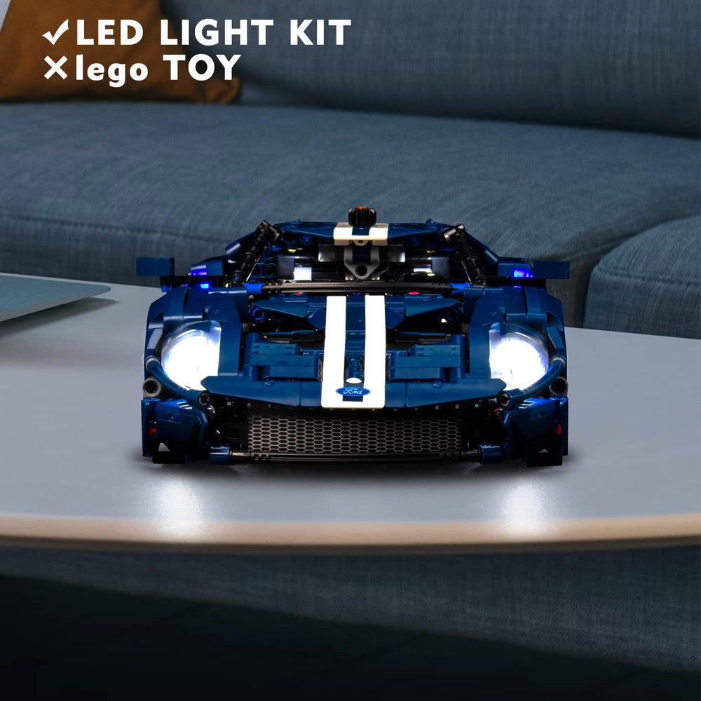 VONADO LED kit delivers soft brightness for Ford GT 42154 display.