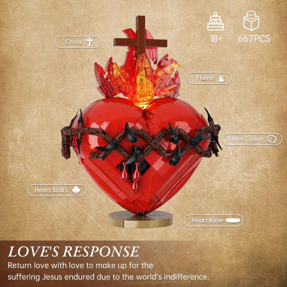 VONADO Sacred Heart Wounds Detail showing symbolism in quiet space