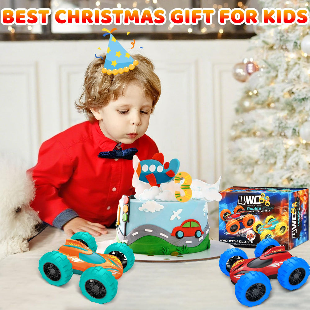 VONZAWAY friction-powered monster trucks side view for battery-free fun