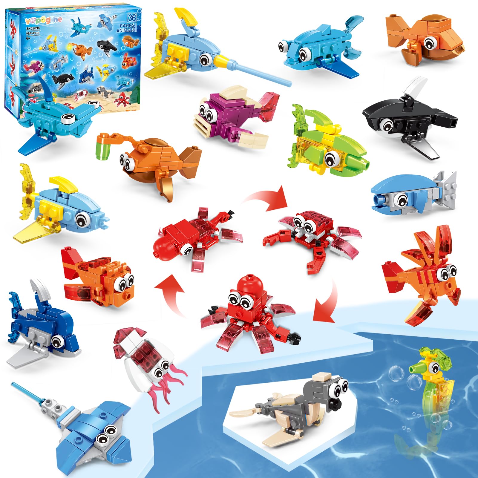 VOPOGLNE marine animals seahorse assembly boosts imaginative play and fine motor practice.