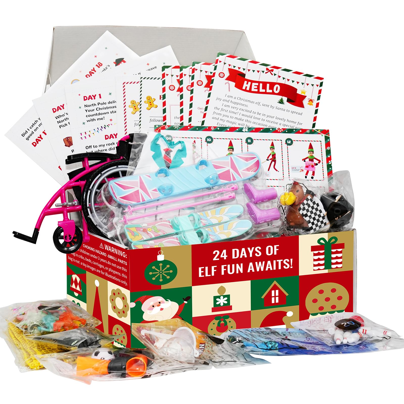 Vortessencia Elf Kit 24days box ready for gift-giving and easy daily reveals