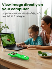 Vorth manual focus lets kids sharpen images by adjusting distance.