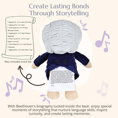 Vosego pocket biography inside Beethoven bear to spark early curiosity.