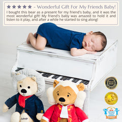 Vosego newborn-safe audio design featuring a soft, durable plush construction.