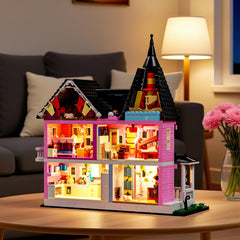 Voxifyx 1349PCS Pink Palace movie-scene replica for expressive pretend games