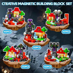 Voxifyx 150Pcs magnetic blocks provide versatile connectors for open-ended construction