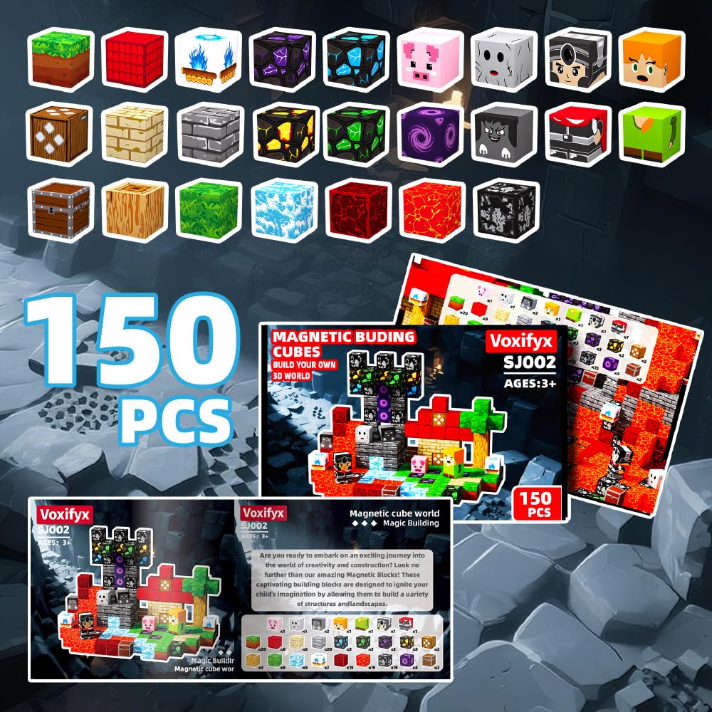 Voxifyx 150Pcs multishape variations invite creative problem solving
