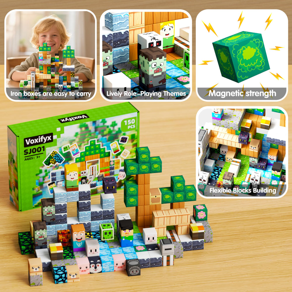 Voxifyx magnetic blocks storage case keeps play organized and ready