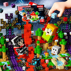 Voxifyx 150Pcs magnetic blocks engage spatial learning and basic geometry