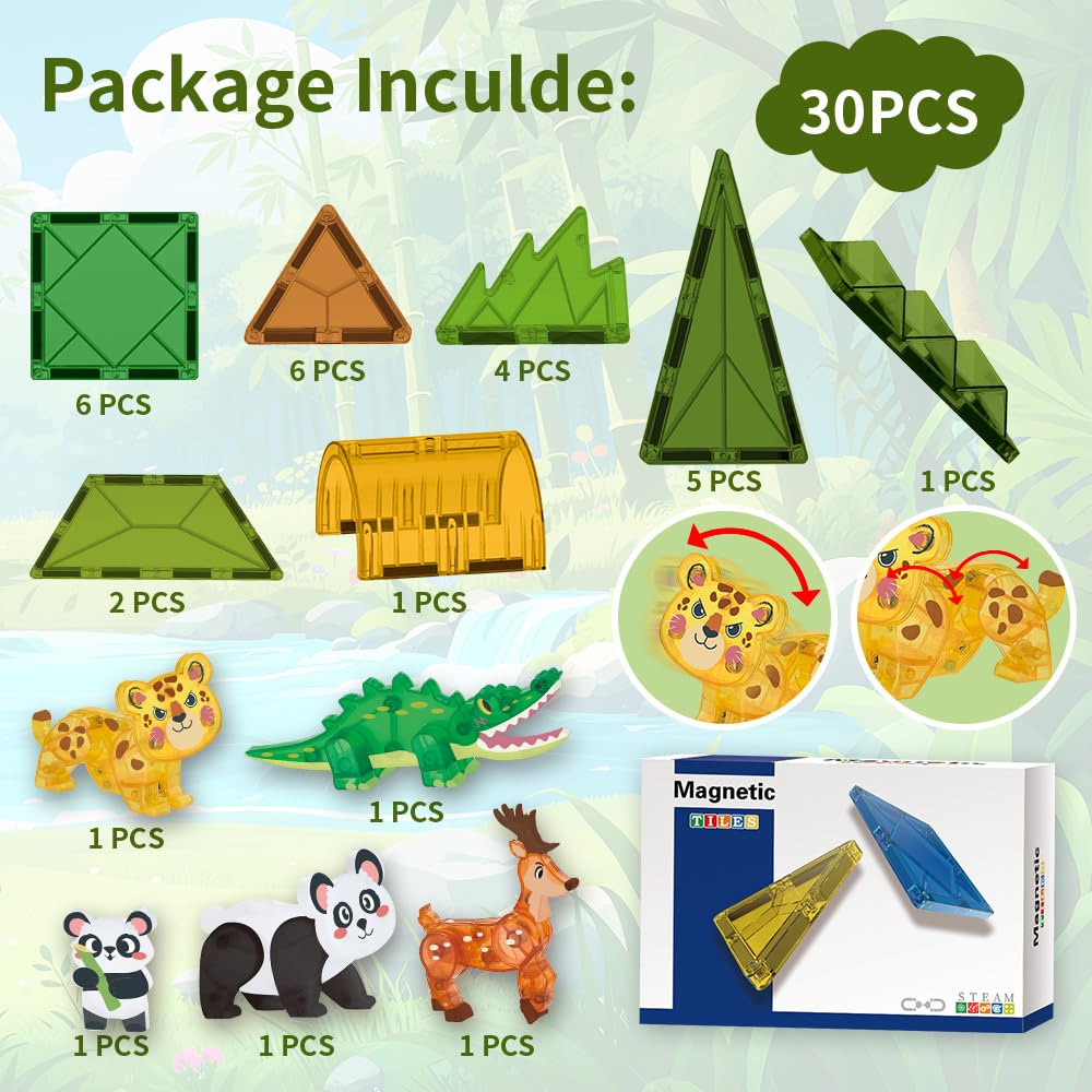 Voxifyx rare animals tiles penguin for color recognition and early geometry