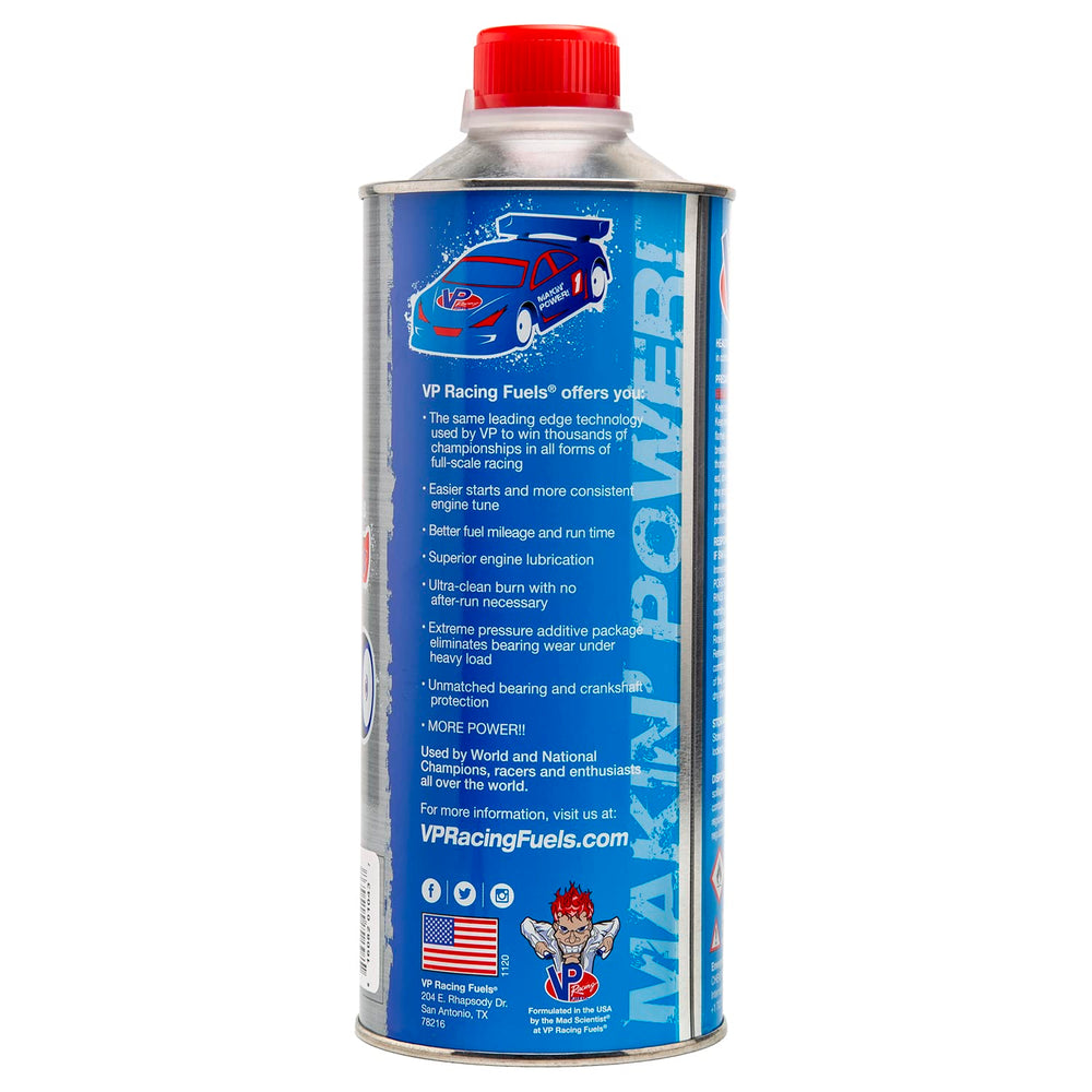 VP Racing PowerMaster fuel inner lining protects formula during storage.