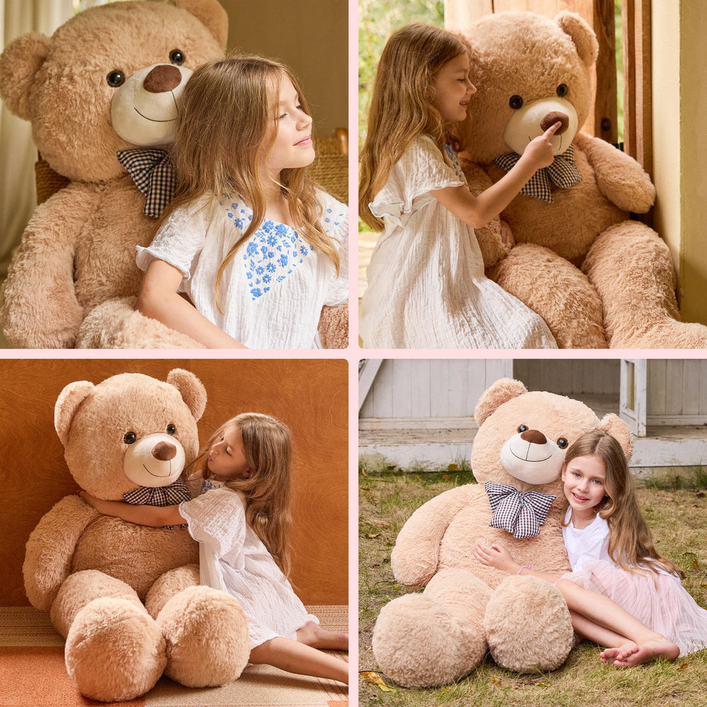 Vposyako big stuffed bear, durable companion for playtime.