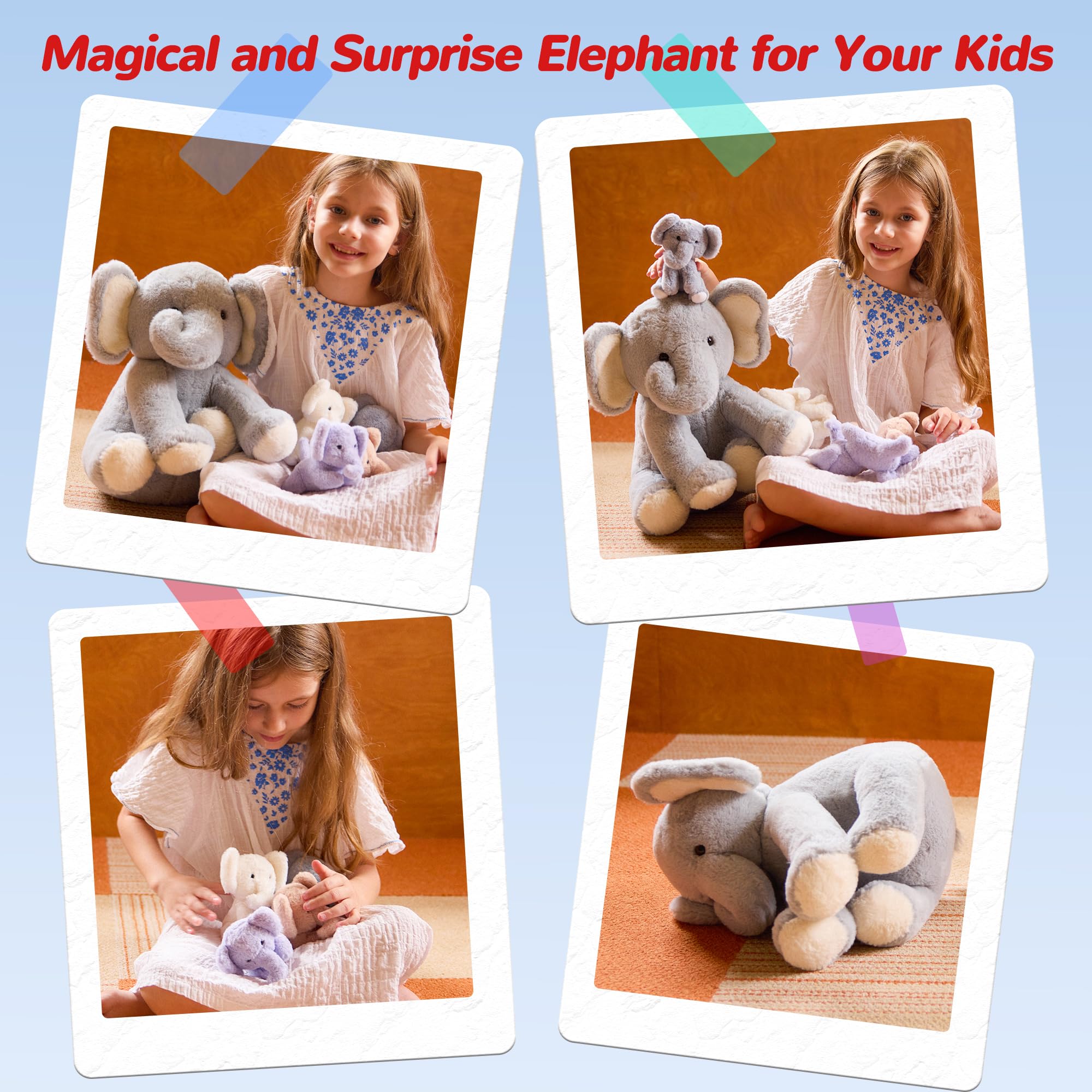 Vposyako babies inside tummy scene highlighting four hidden elephants