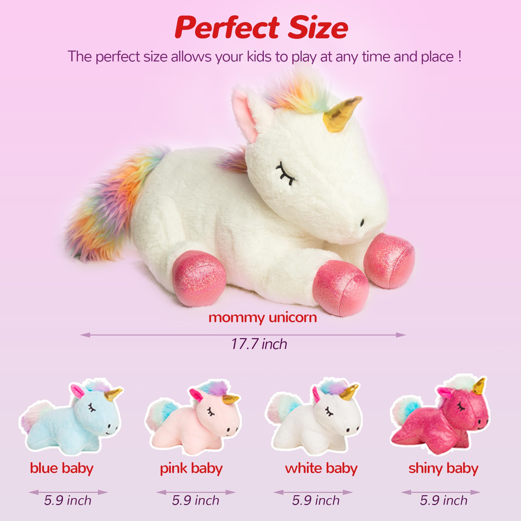 Vposyako portable plush companions for bed, school, park, or travel.