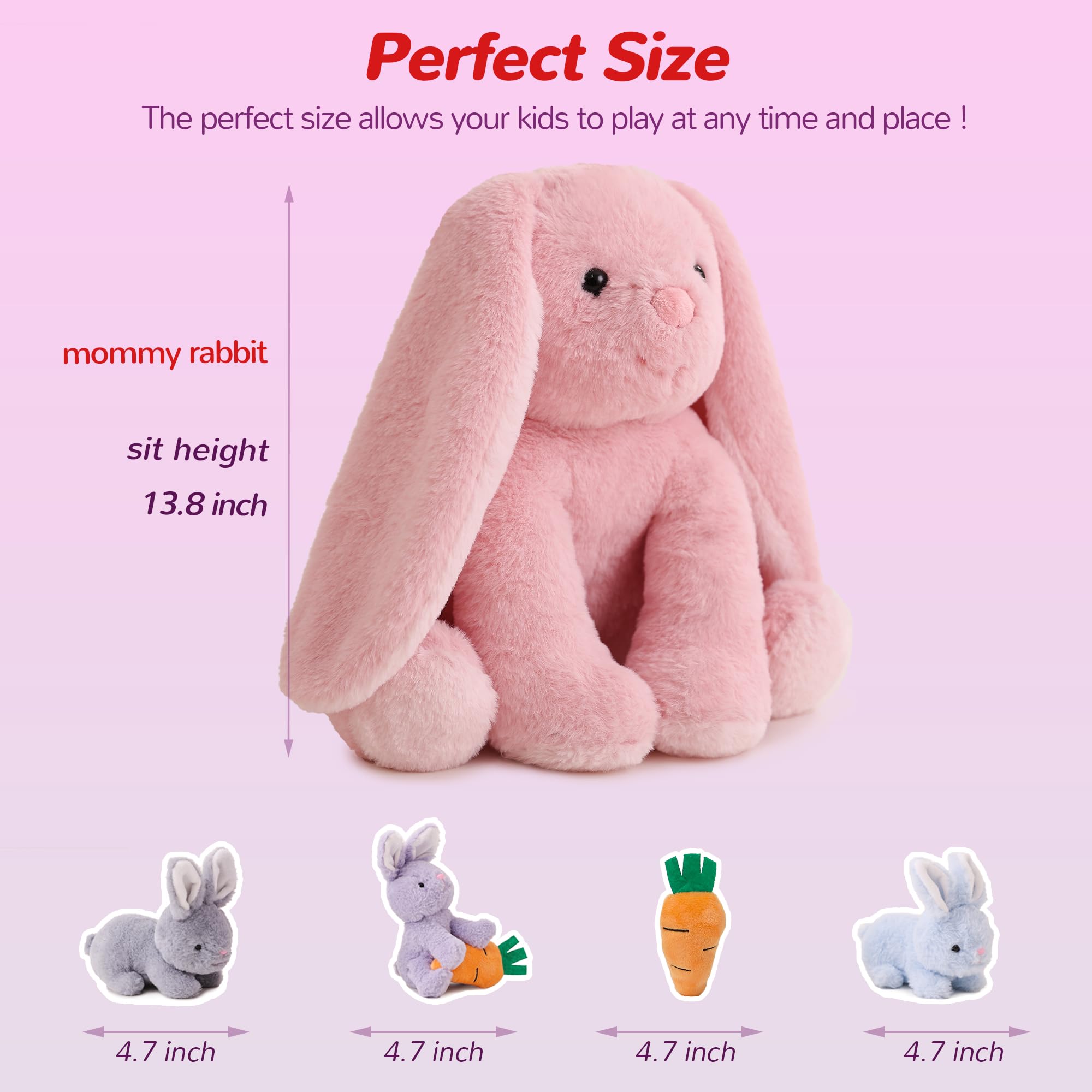 Vposyako rabbit-themed decor for nursery or party.