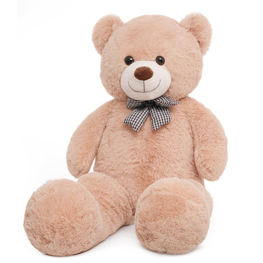 Vposyako soft plush life-size bear, ideal for cozy movie nights.