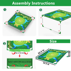 VQRZG Golf Chipping Game sticky-balls demonstrate cling for precise target practice.