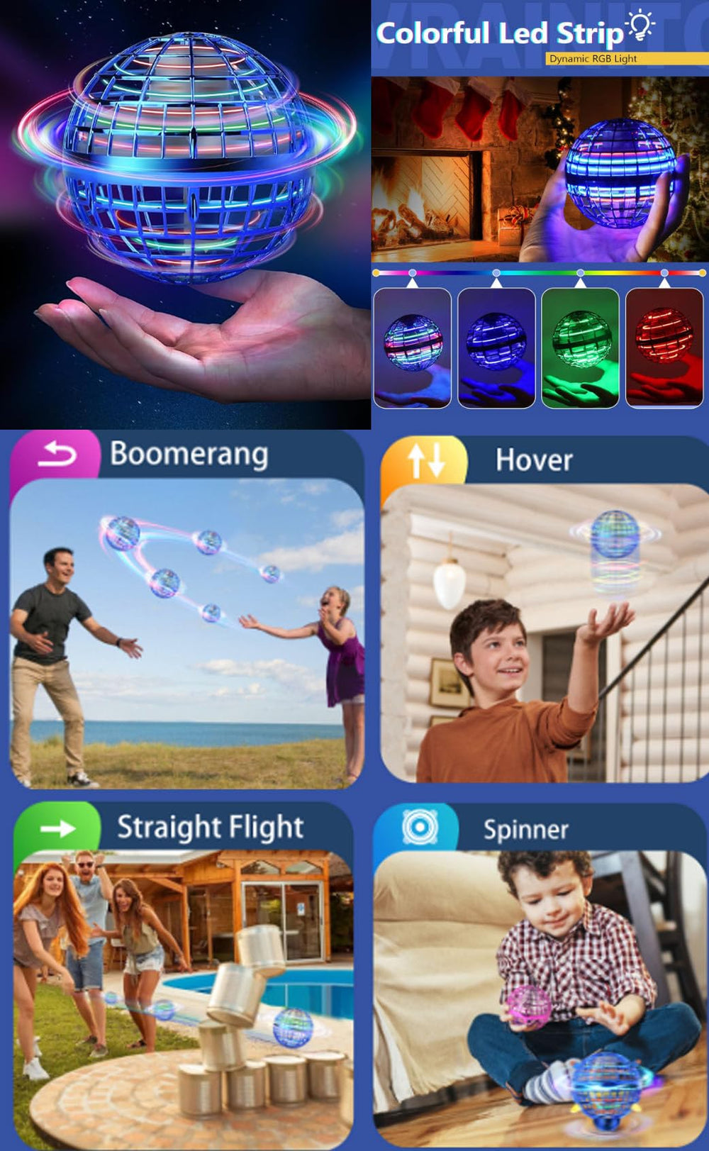 Vrainito Flying Orb Ball 2-pack image highlights shared fun
