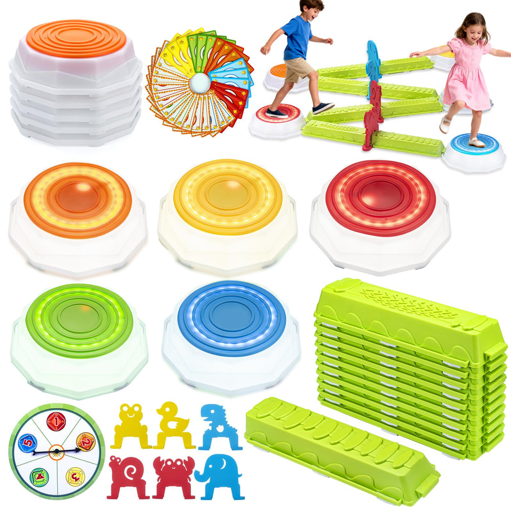 VROGTIK light-up stepping stones illuminate nighttime play for safe outdoor fun