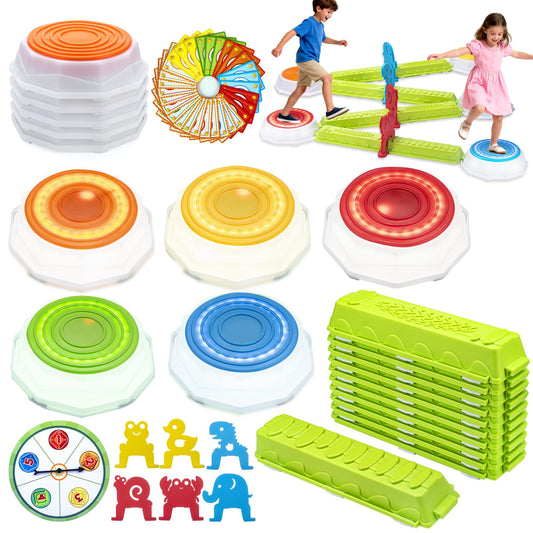 VROGTIK light-up stepping stones illuminate nighttime play for safe outdoor fun