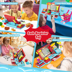 VROGTIK cash register microphone adds fun sound effects for imaginative play.