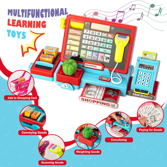VROGTIK cash register in piano mode invites kids to explore music and motion.