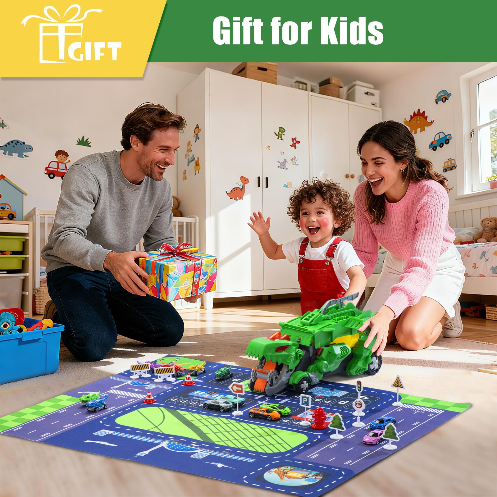 VROGTIK city map playset with hospital, airport, zoo, and park features.