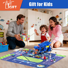 VROGTIK city map playset featuring hospital, airport, zoo, and park.