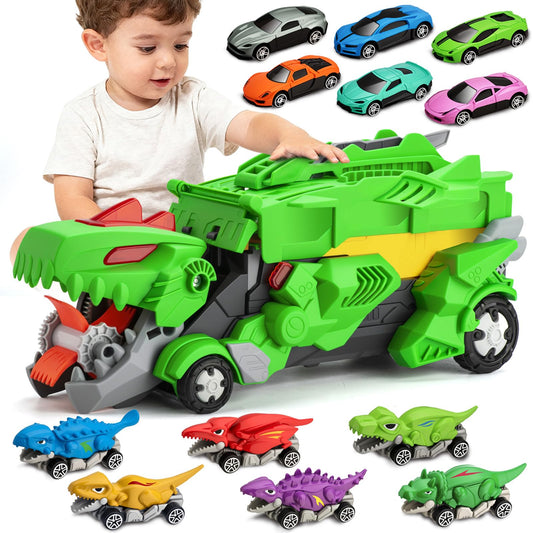 VROGTIK dinosaur carrier truck with bright design for imaginative, on-the-go play.