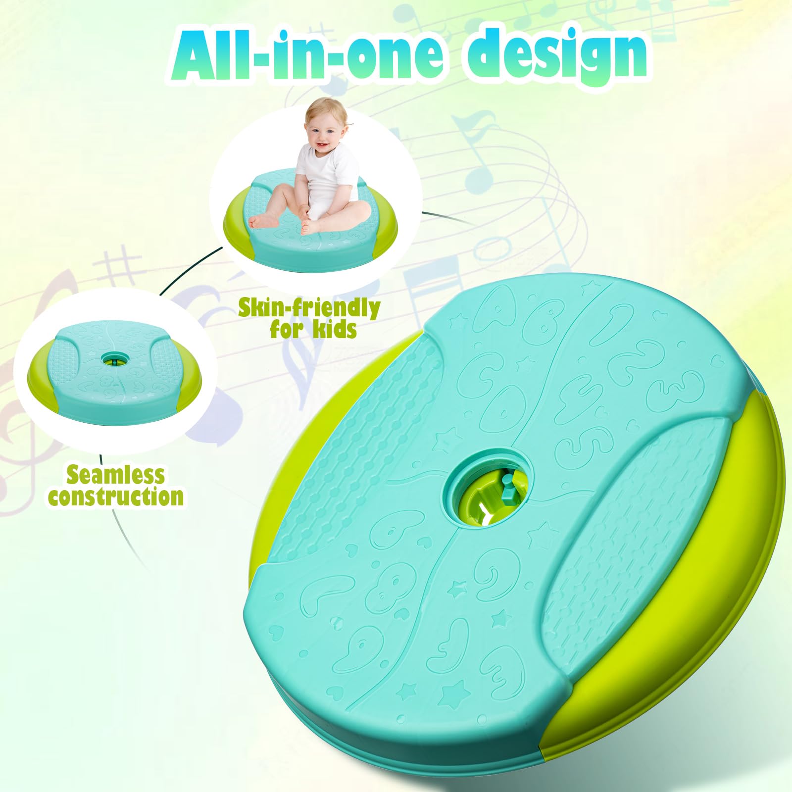 VROGTIK Dinosaur Sit and Spin Toy — safety-friendly design for curious toddlers.