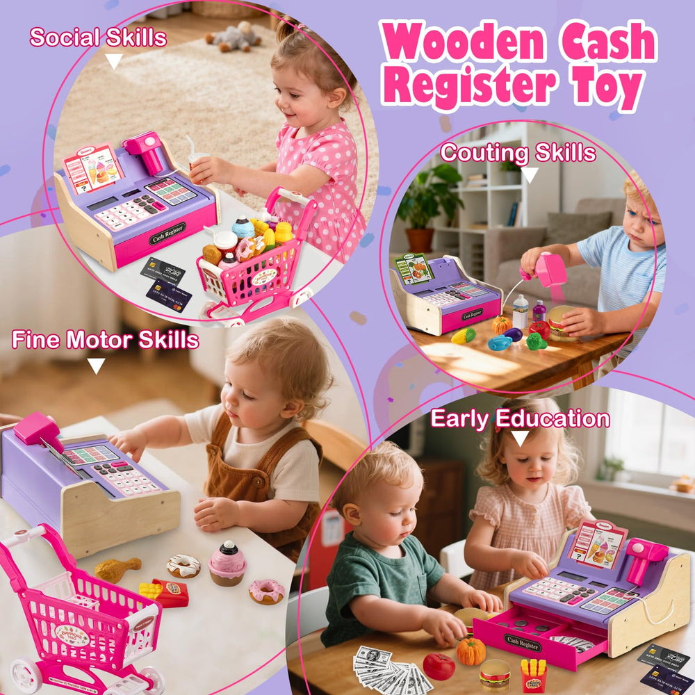 VROGTIK scanner with light and sounds enhances grocery store role play.