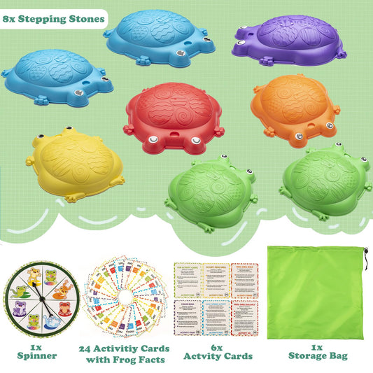 VROGTIK stepping stones with non-slip edging for safe jumping during indoor outdoor play