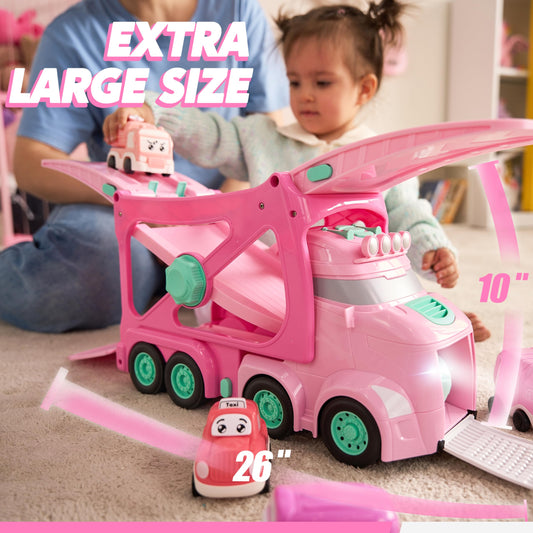 Vroomix extra large truck front compartment for quick cleanup after play