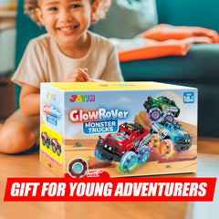 Vroomix GlowRover trio on display emphasizes bold monster-truck design