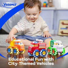 Vroomix Jova GlowRover Construction Truck shows authentic details and bright colors
